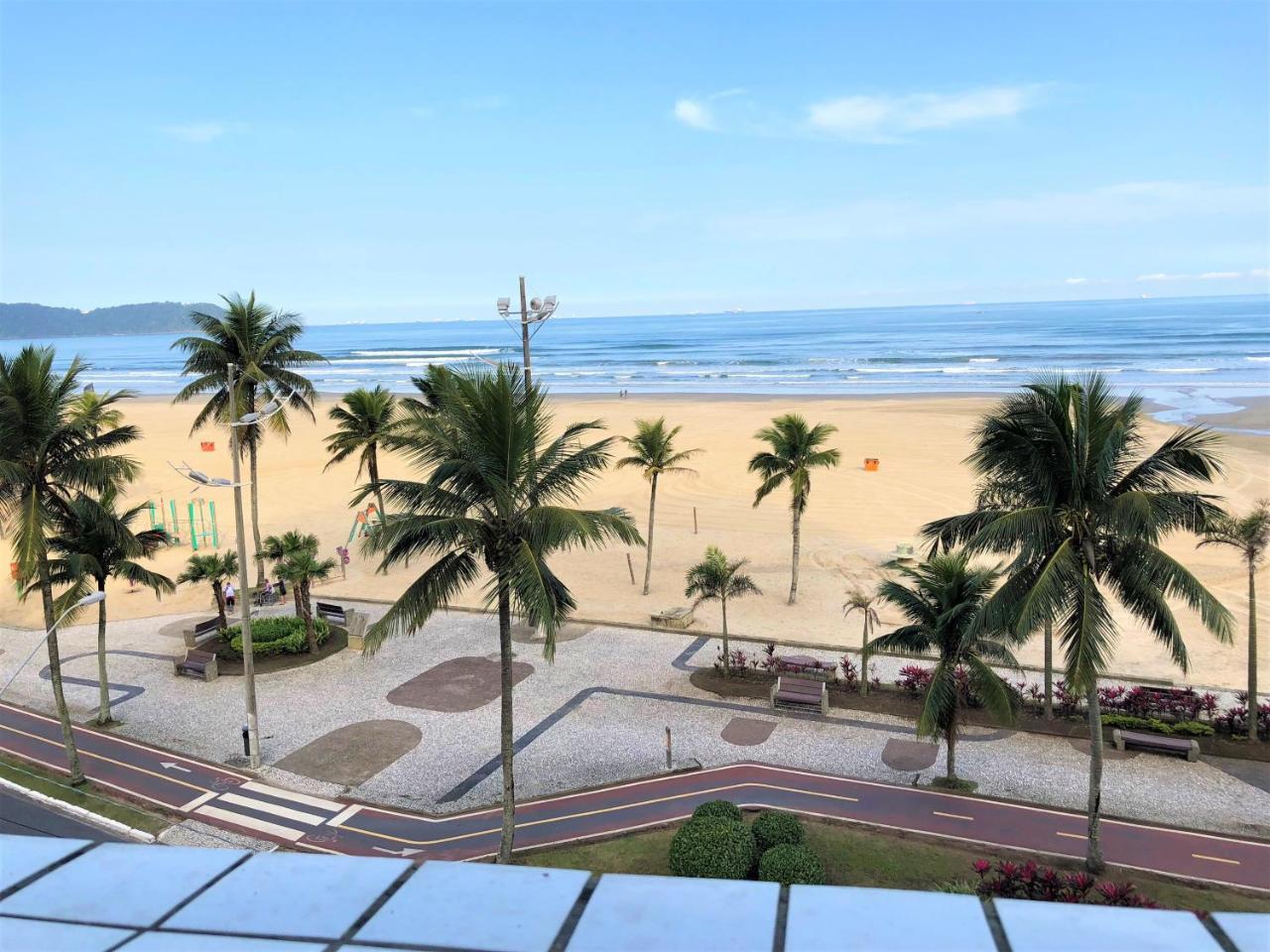 Ferienwohnung Apto Frente Ao Mar Com Vista Maravilhosa Praia Grande  Exterior foto