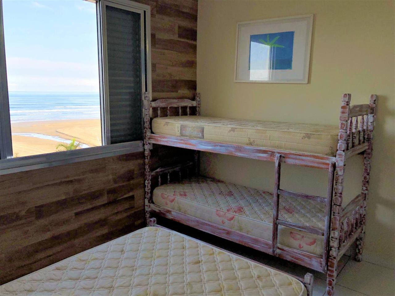 Ferienwohnung Apto Frente Ao Mar Com Vista Maravilhosa Praia Grande  Exterior foto