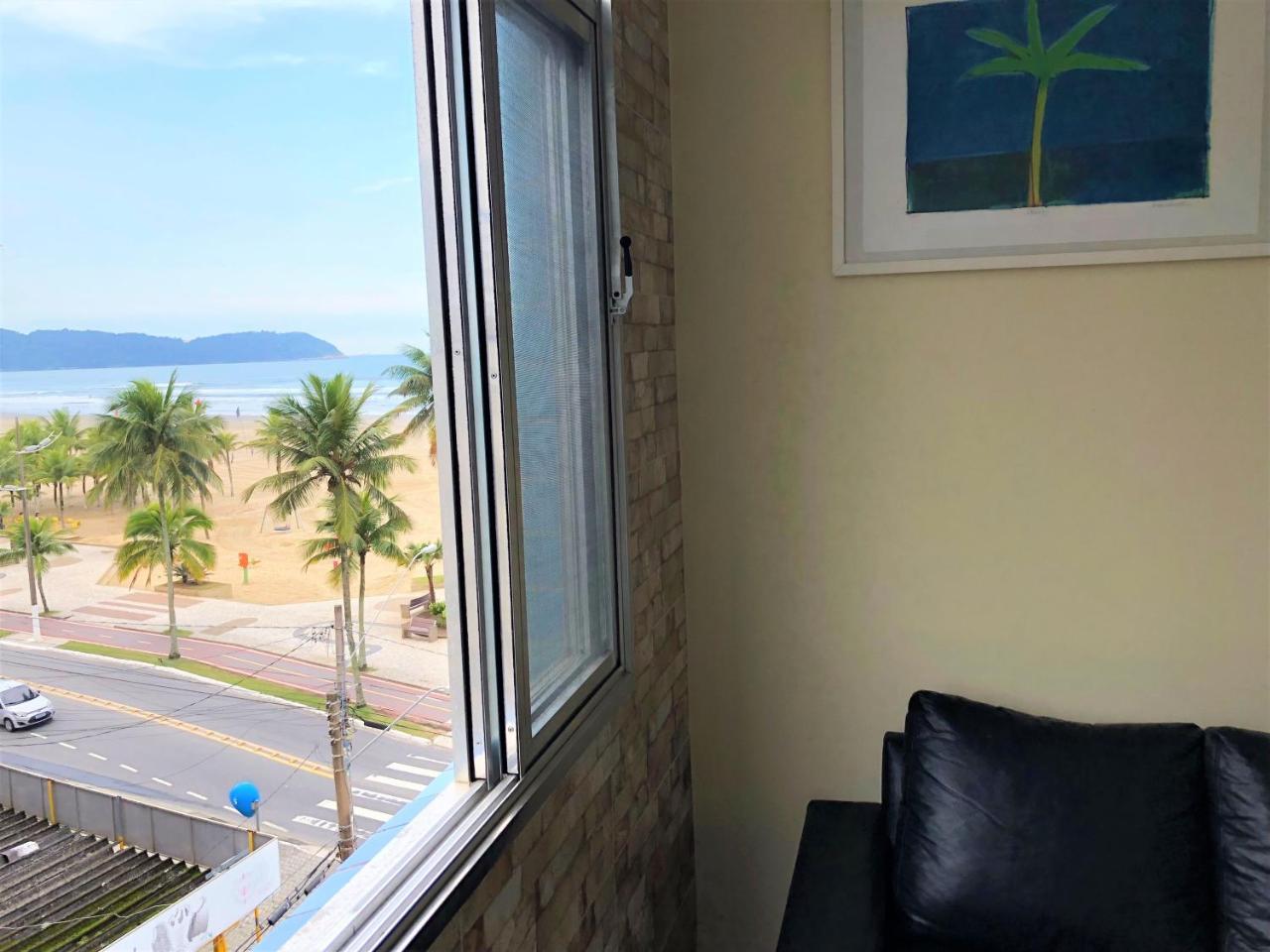 Ferienwohnung Apto Frente Ao Mar Com Vista Maravilhosa Praia Grande  Exterior foto